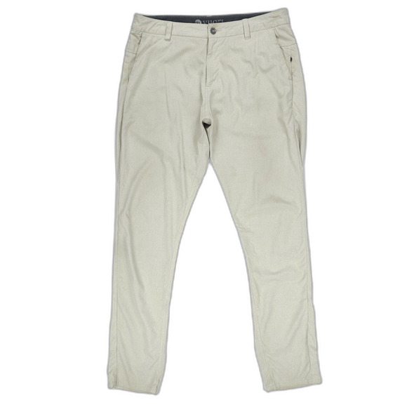 VUORI Aim Pant Khaki Minimal Athleisure Casual Sporty Elevated Basics 34 Tall
